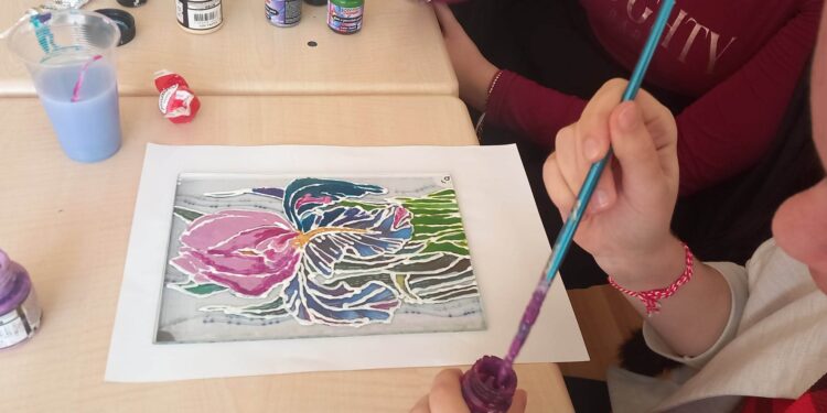 Пролетни настроения върху стъкло