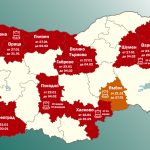 Карта по области за грипна епидемия